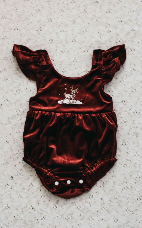 Red Velvet Prancer Christmas Playsuit/Dress