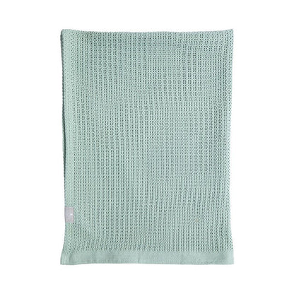 Cotton Bassinet Cellular Blanket - Sage