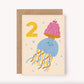 2nd Birthday Jellyfish Card