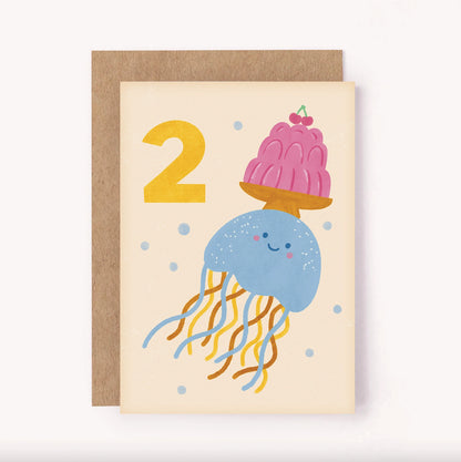 2nd Birthday Jellyfish Card