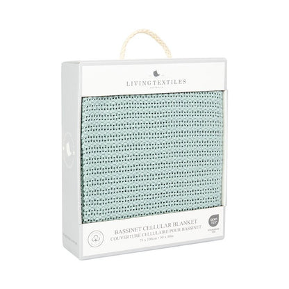 Cotton Bassinet Cellular Blanket - Sage