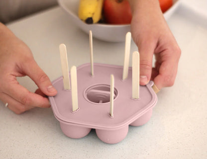 Baby Food & Icy Pole Freezer Tray - Dusty Rose