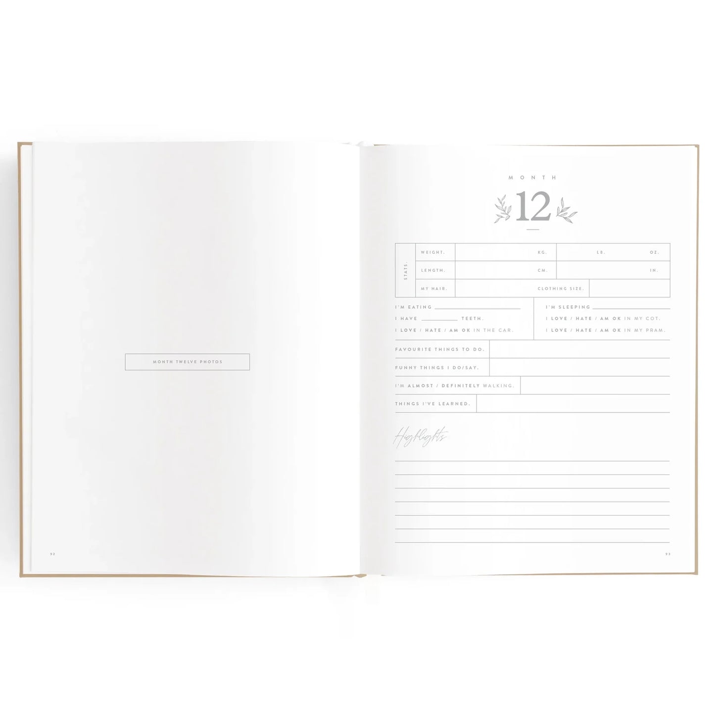 Baby Journal 3rd Edition - Biscuit