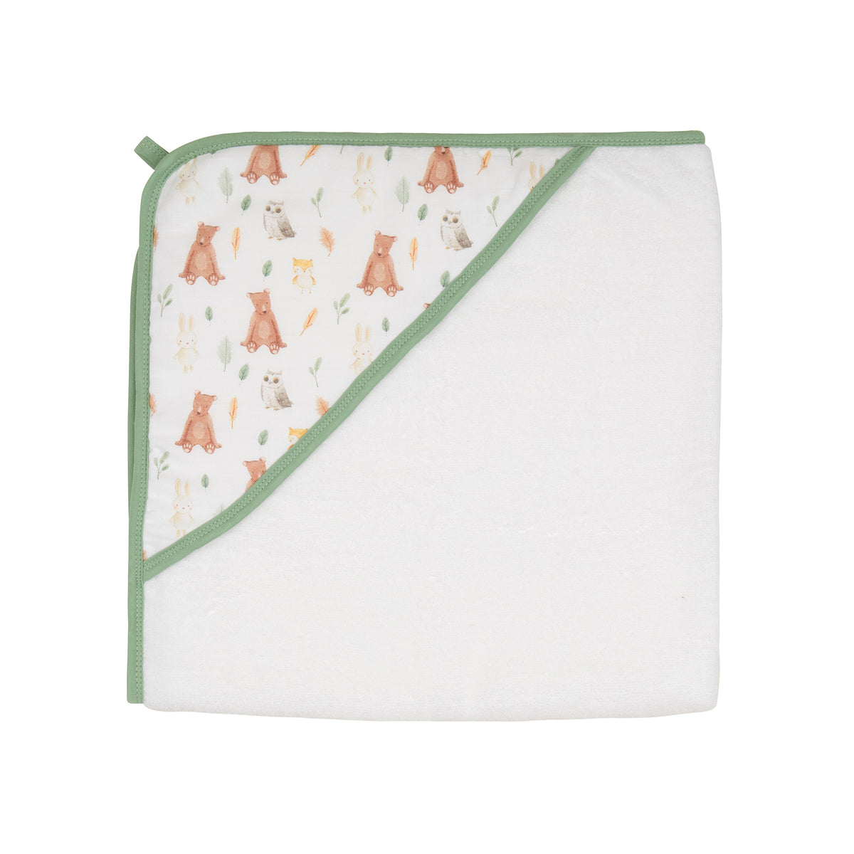 Organic Cotton Hooded Towel - Forest Friends