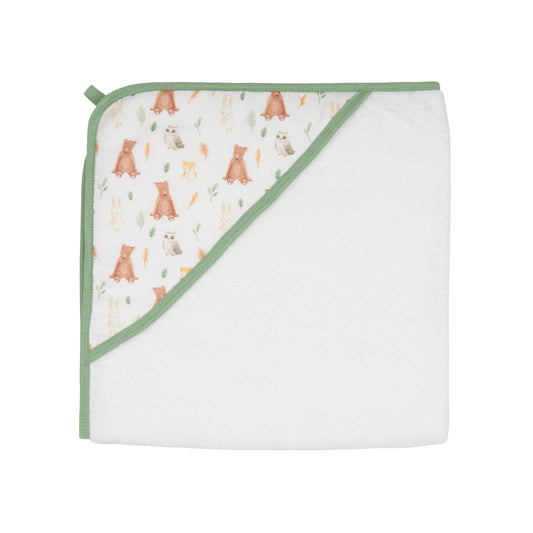 Organic Cotton Hooded Towel - Forest Friends