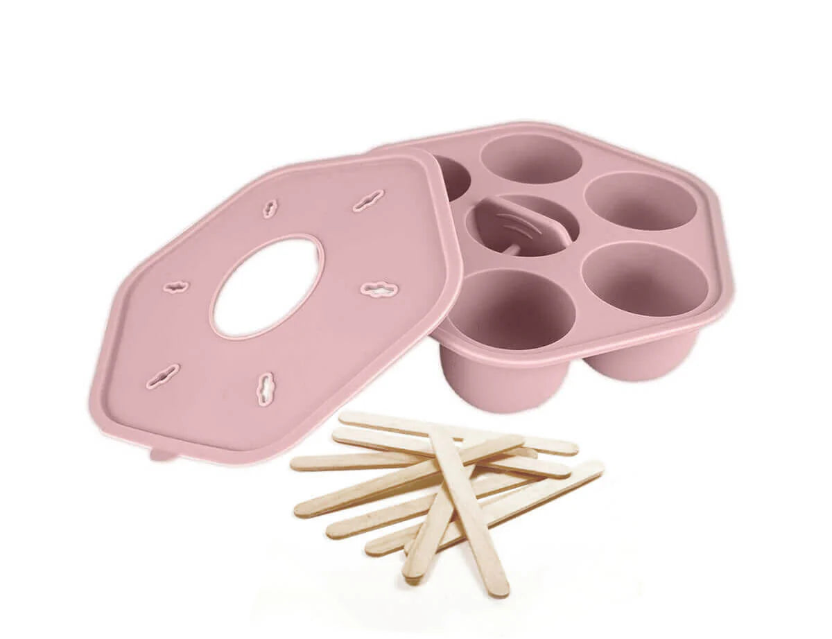 Baby Food & Icy Pole Freezer Tray - Dusty Rose