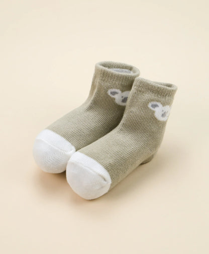 Organic Cotton Baby Socks - Koala