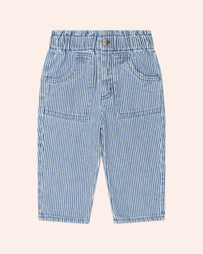 Vintage Bow Paperbag Denim Pant