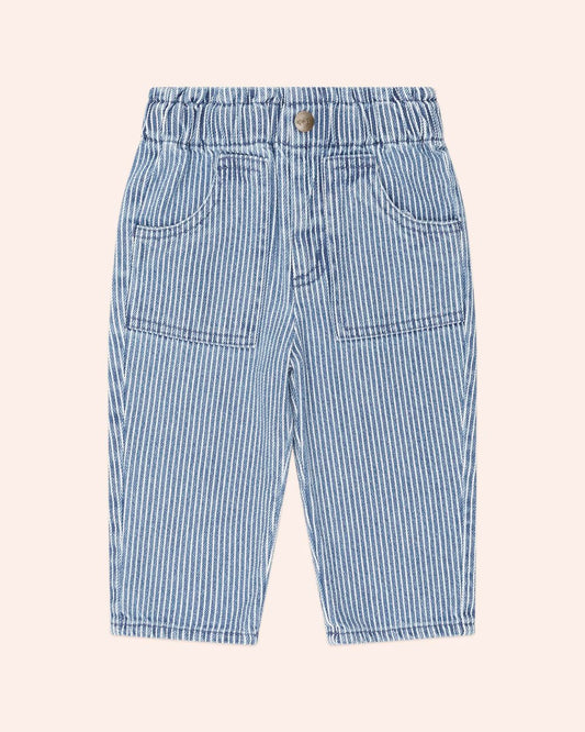 Vintage Bow Paperbag Denim Pant