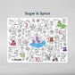 Sugar & Spice 123 - Large Mat