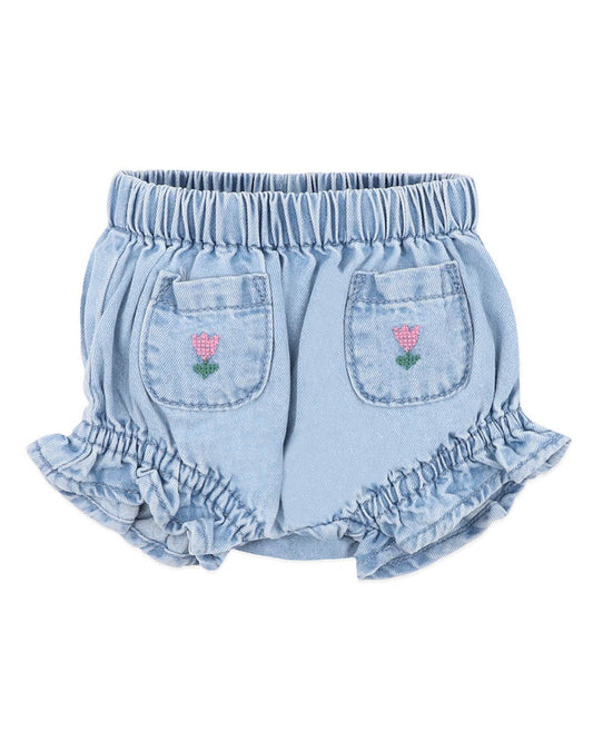 Sundae Denim Embroidered Bloomers 000-2Y
