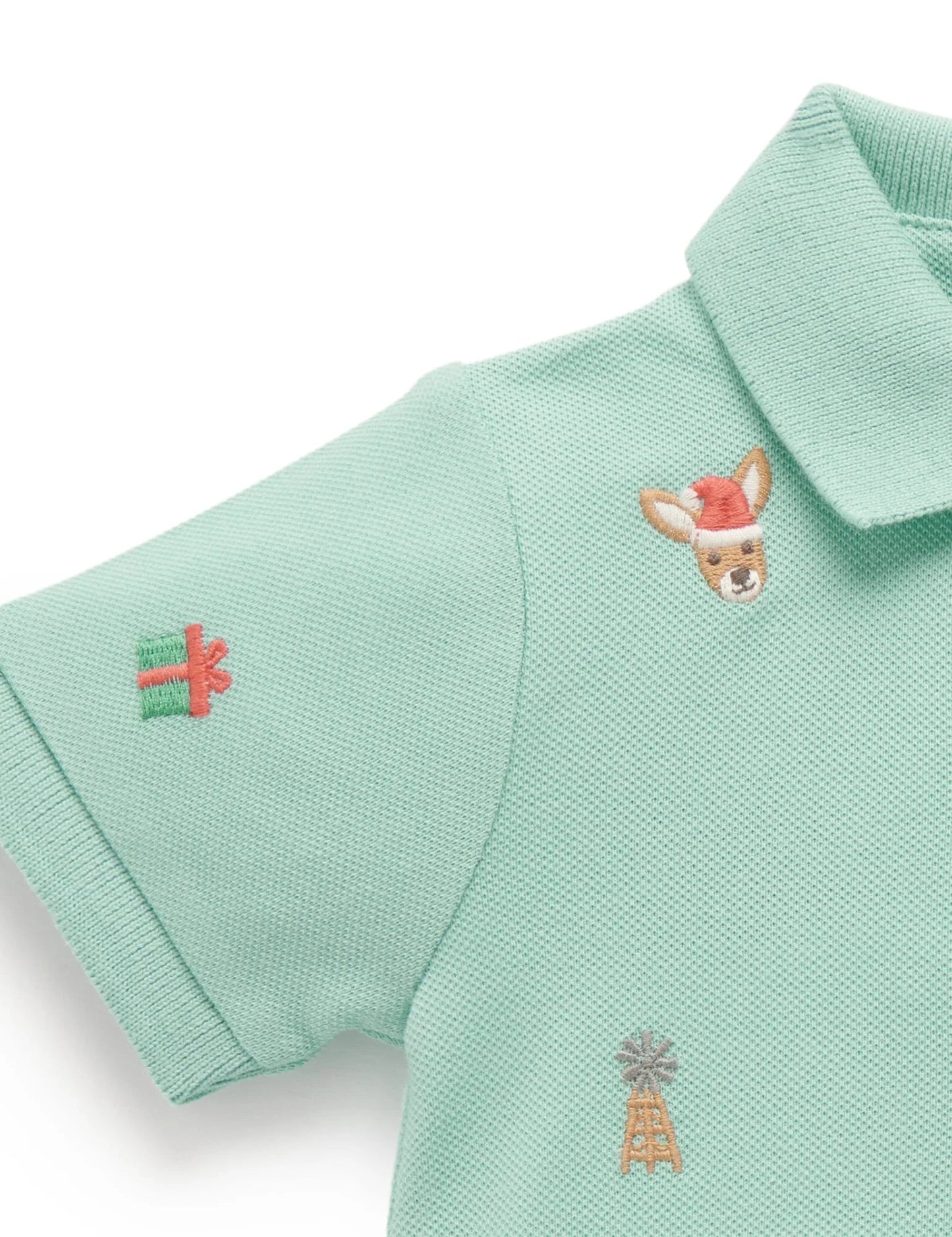 Christmas Polo Growsuit