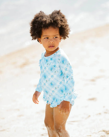 Frankie Sunsuit with Aqua Nappy