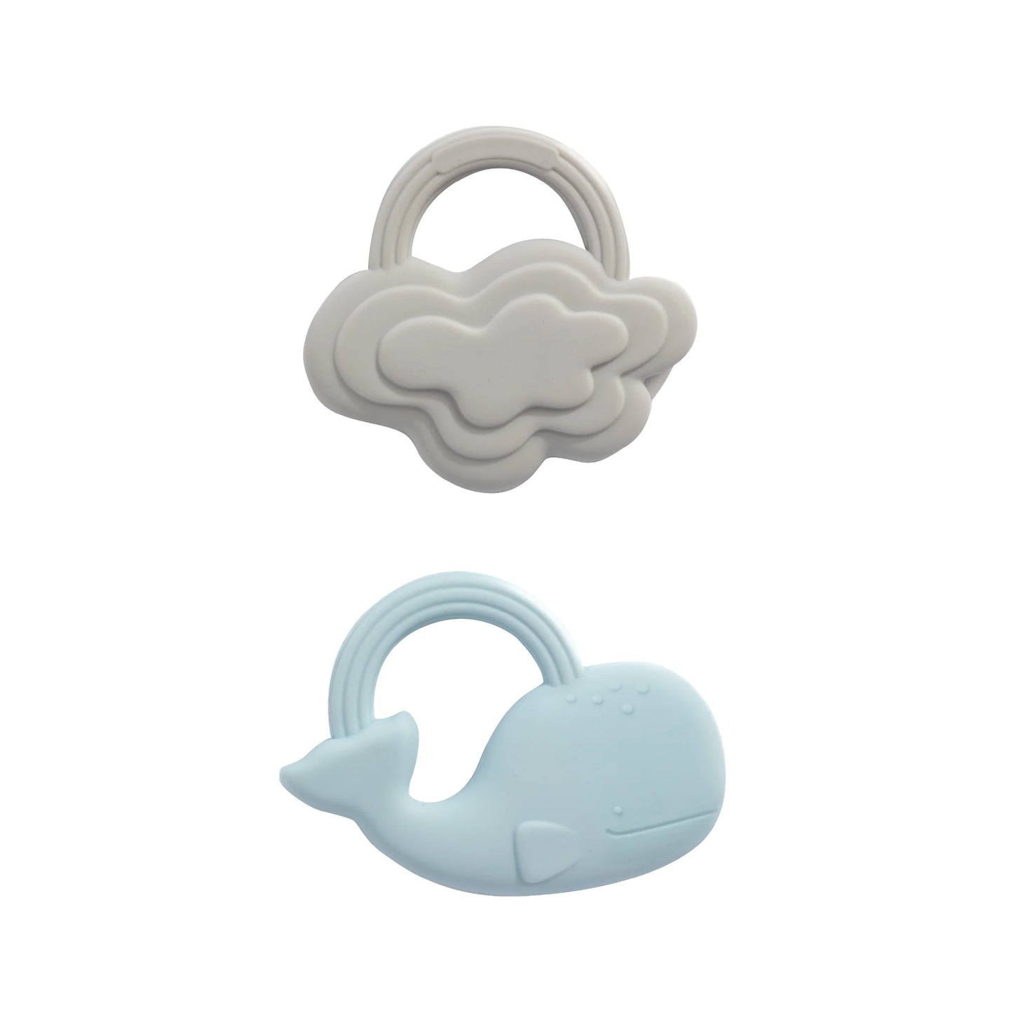 Silicone Teether 2pk - Whale & Cloud