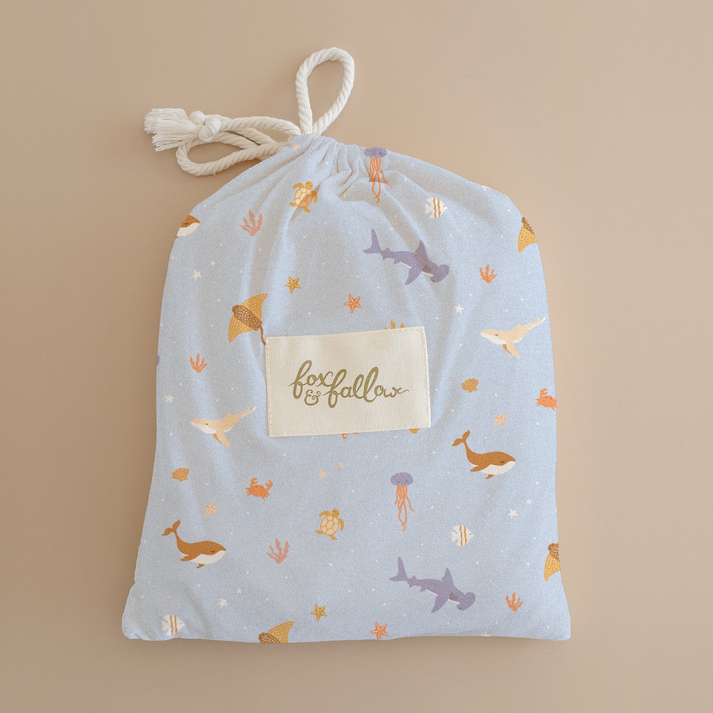 Fitted Cot Sheet - Ocean Creatures