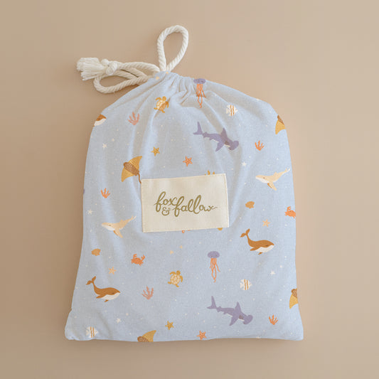 Fitted Cot Sheet - Ocean Creatures