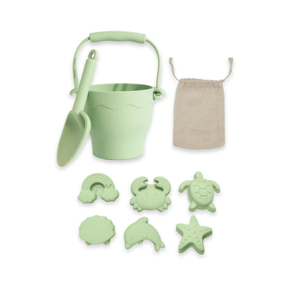 Beach Bucket Set 8pc - Sage