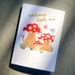 ‘Welcome Little One’ Mushroom Card