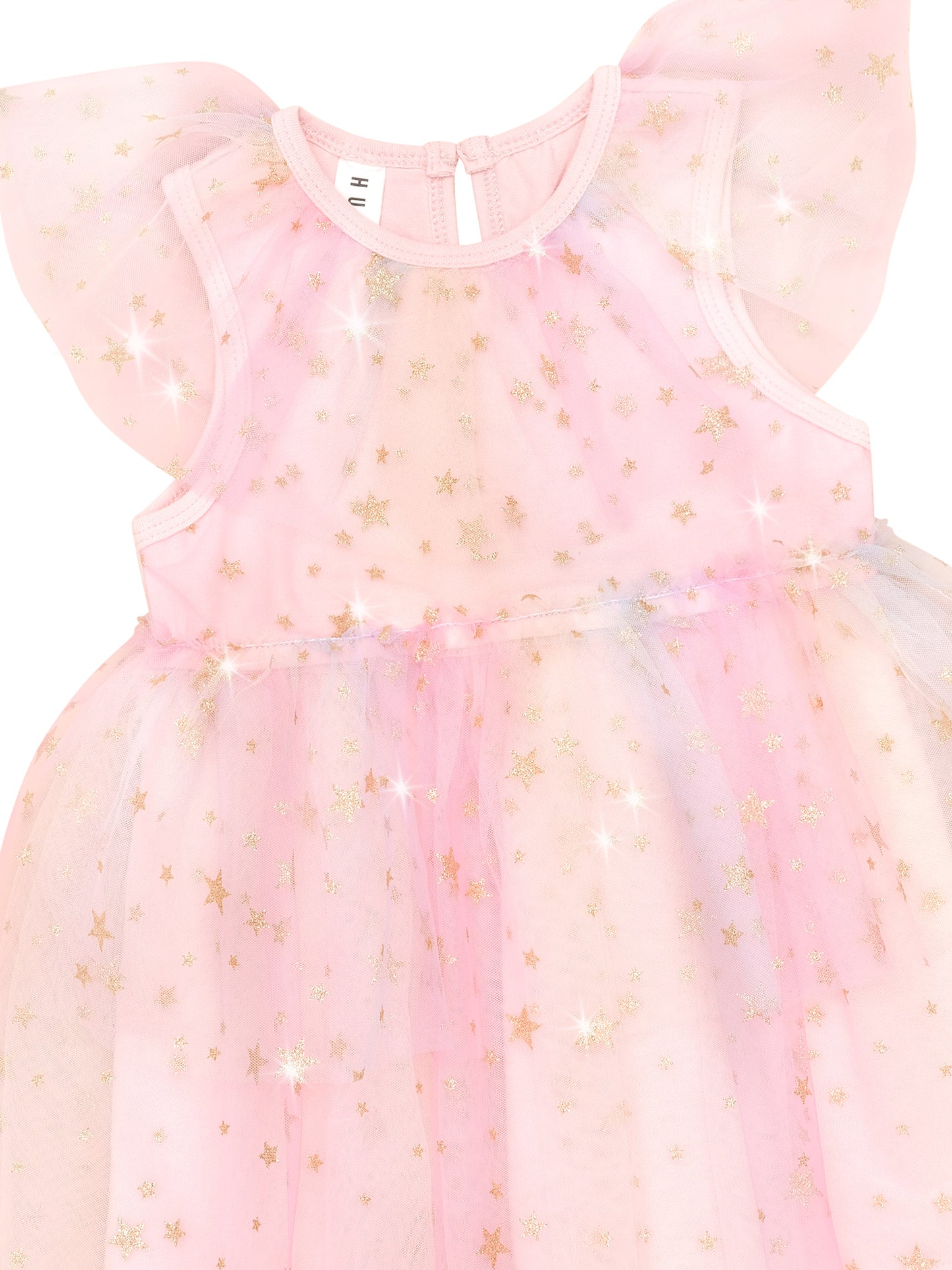 Starry Rainbow Frill Tulle Dress