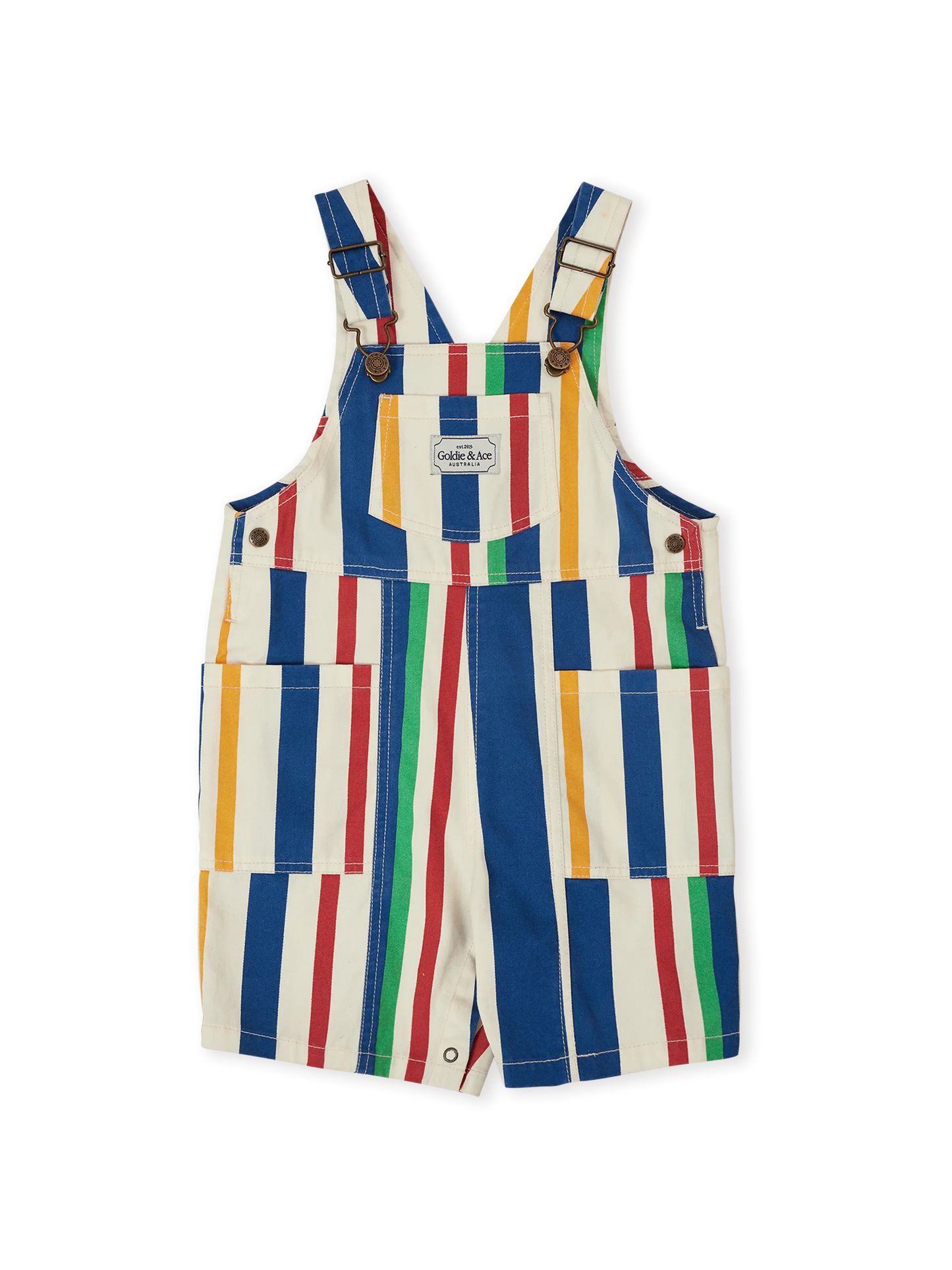 James Denim Pocket Overalls - 90’s Bold Stripe