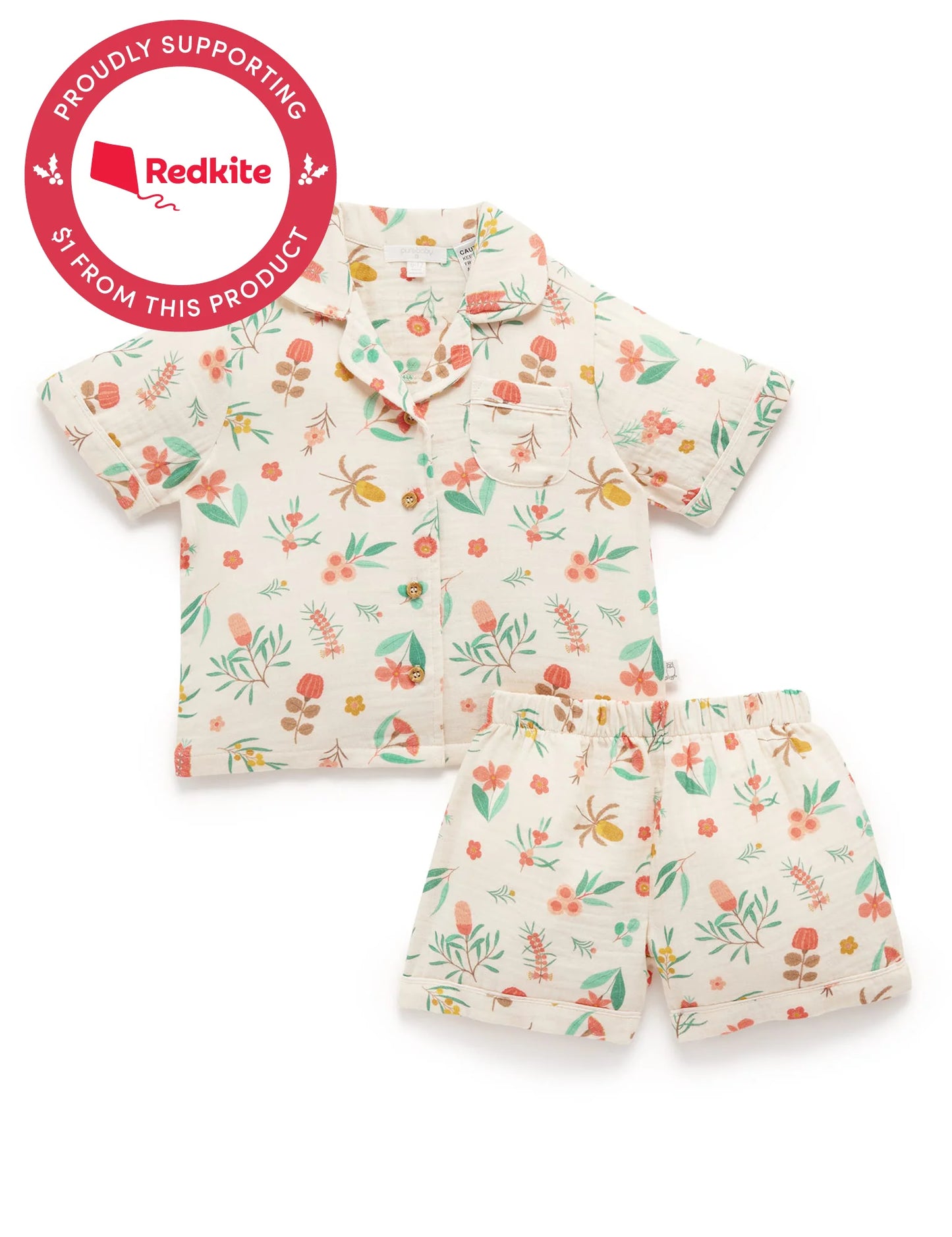 Outback Floral Short Crinkle PJ Set