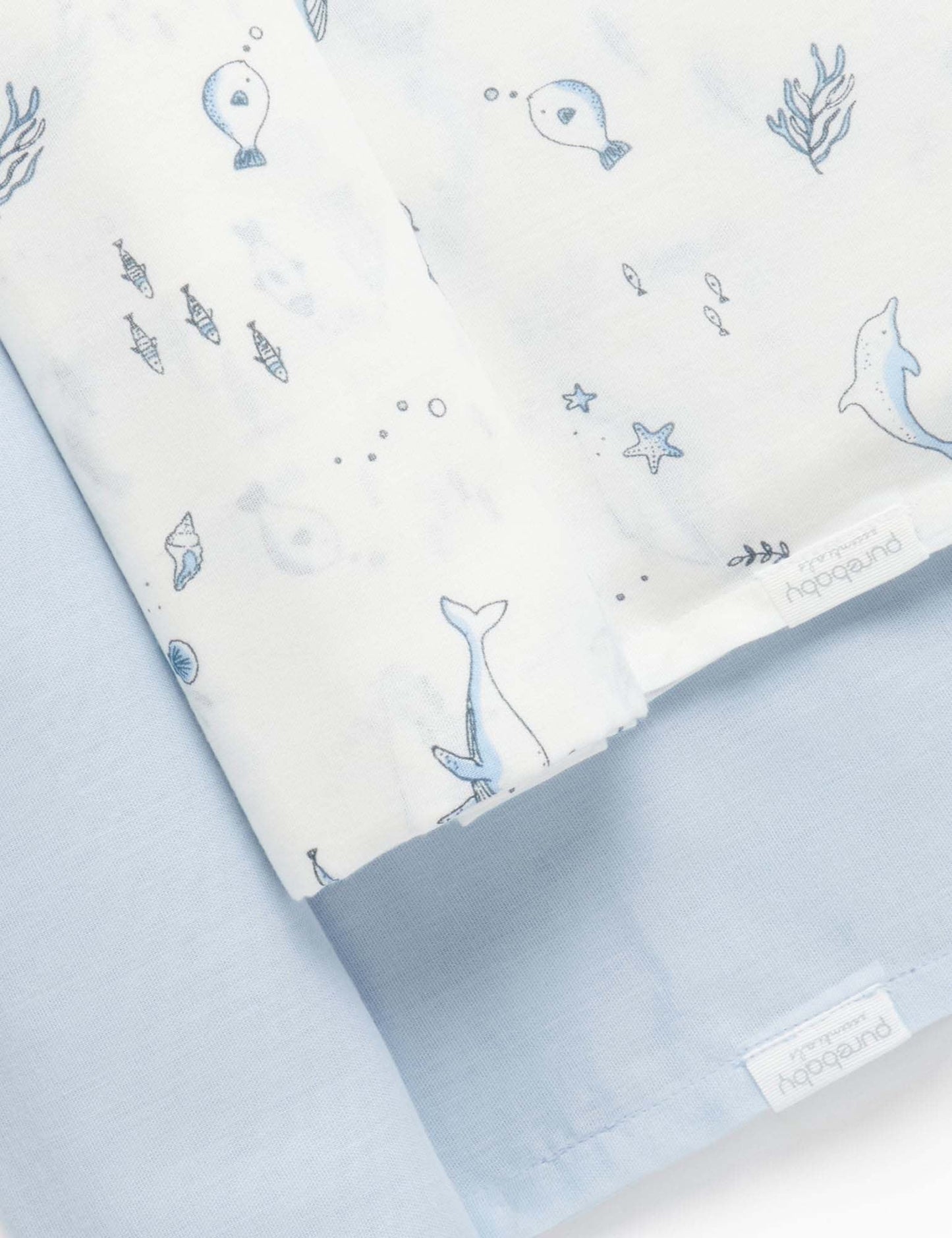 Muslin Wrap 2pk - Nautical