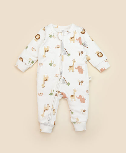 Organic Cotton Growsuit - Zoo