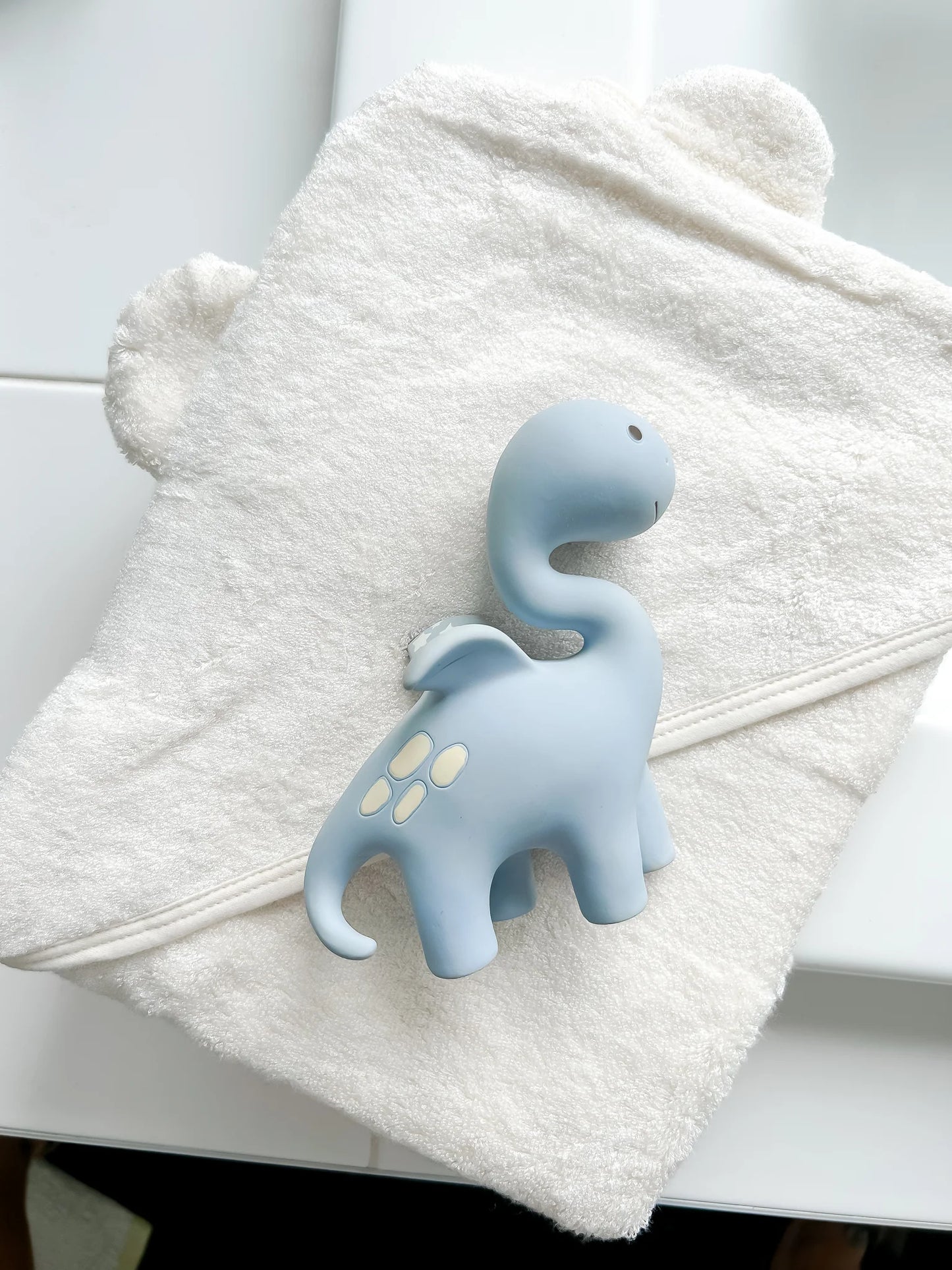 Diplo the Dino-Dragon Rubber Teether - Powder Blue