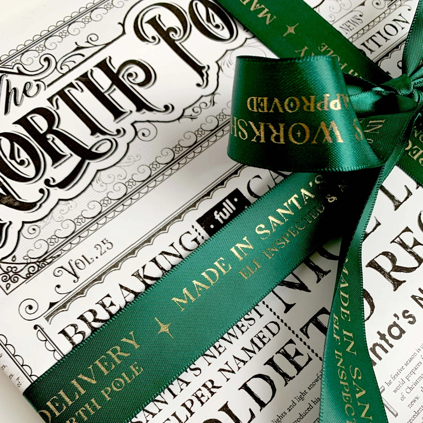 Made in Santa's Workshop Printed Ribbon