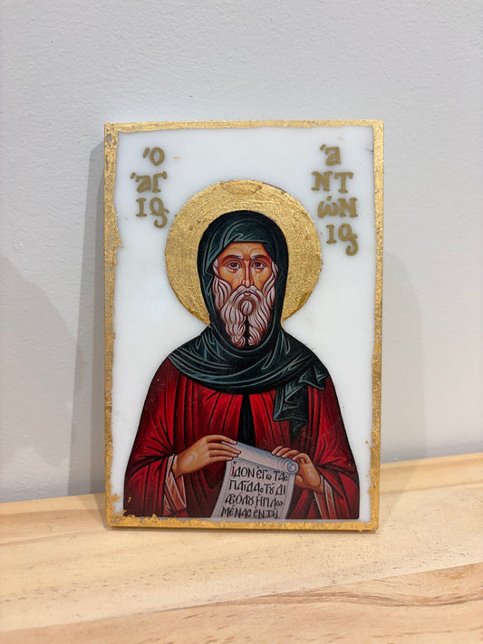 St. Anthony the Great - White Marble