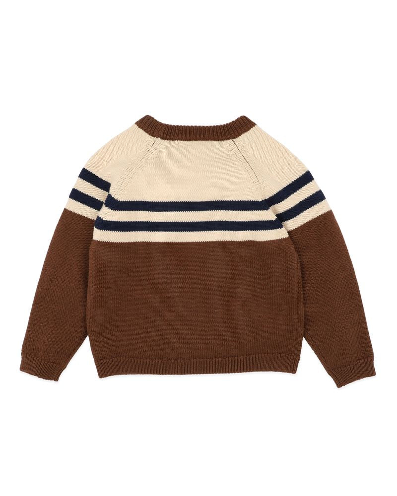 Jake Raglan Stripe Knitted Jumper