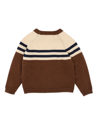 Jake Raglan Stripe Knitted Jumper