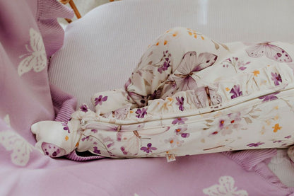 Bamboo Zipsuit - Lilac Butterflies