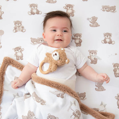 Fitted Cot Sheets 2pk - Cuddly Bear