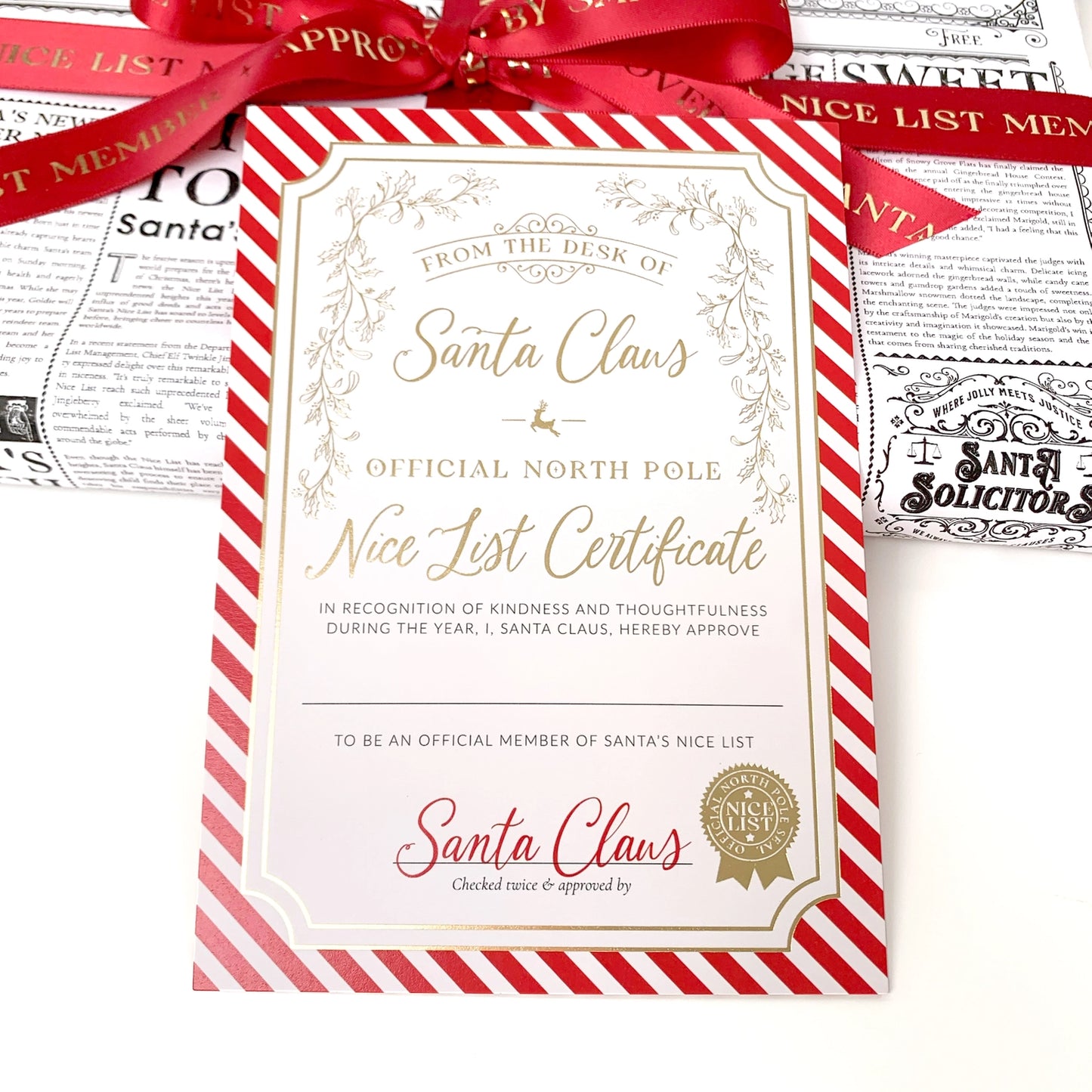 Santa's Nice List Certificate