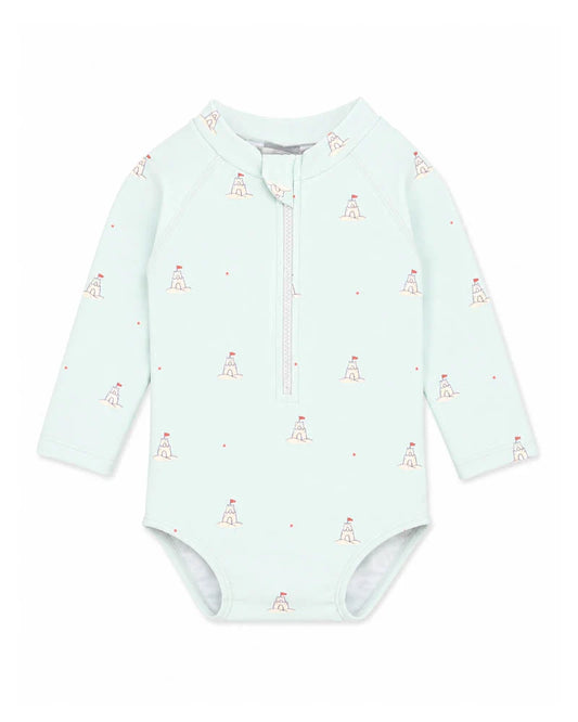Jamie Sunsuit with Aqua Nappy