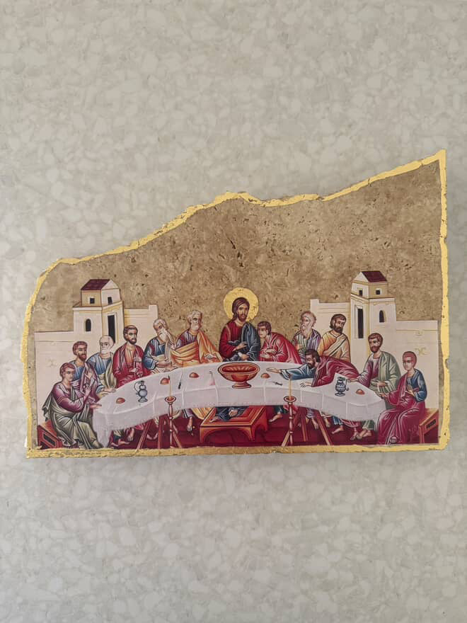 The Last Supper - Travertine