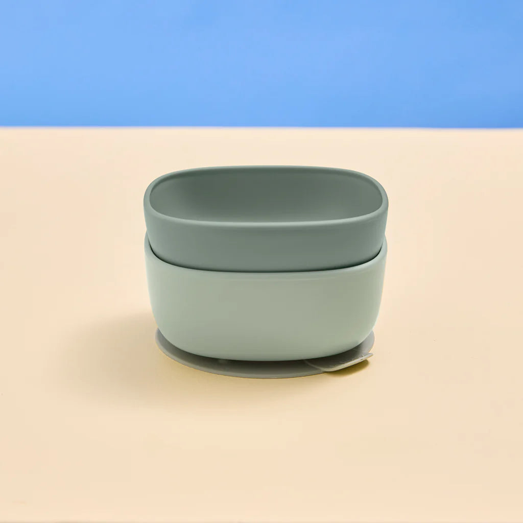 Suction Bowl Duo - Sage