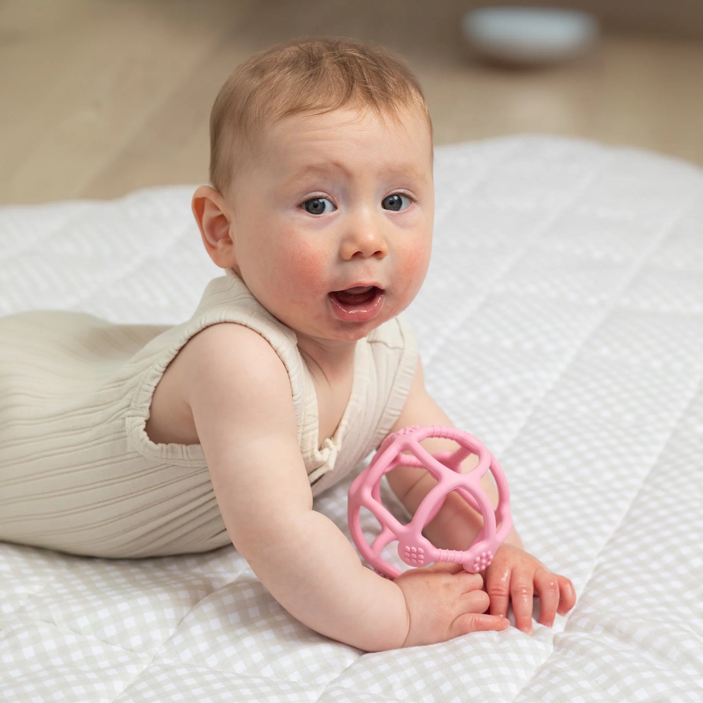 Silicone Teething Ball - Pink