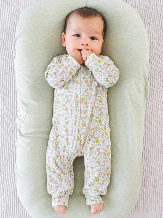 Organic Cotton Growsuit - Daisies