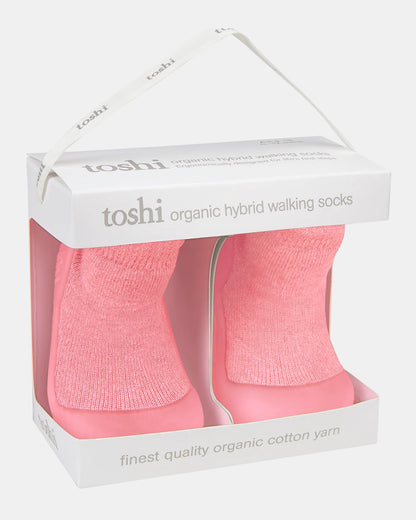 Organic Hybrid Walking Socks Dreamtime - Winter Rose