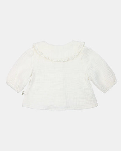 Baby Blouse Peter Pan - Cream