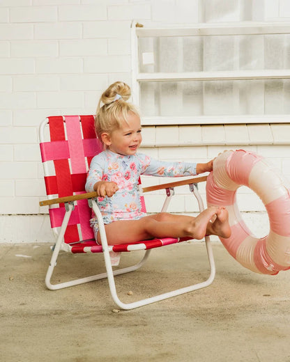 Bianca Blue Sunsuit with Aqua Nappy