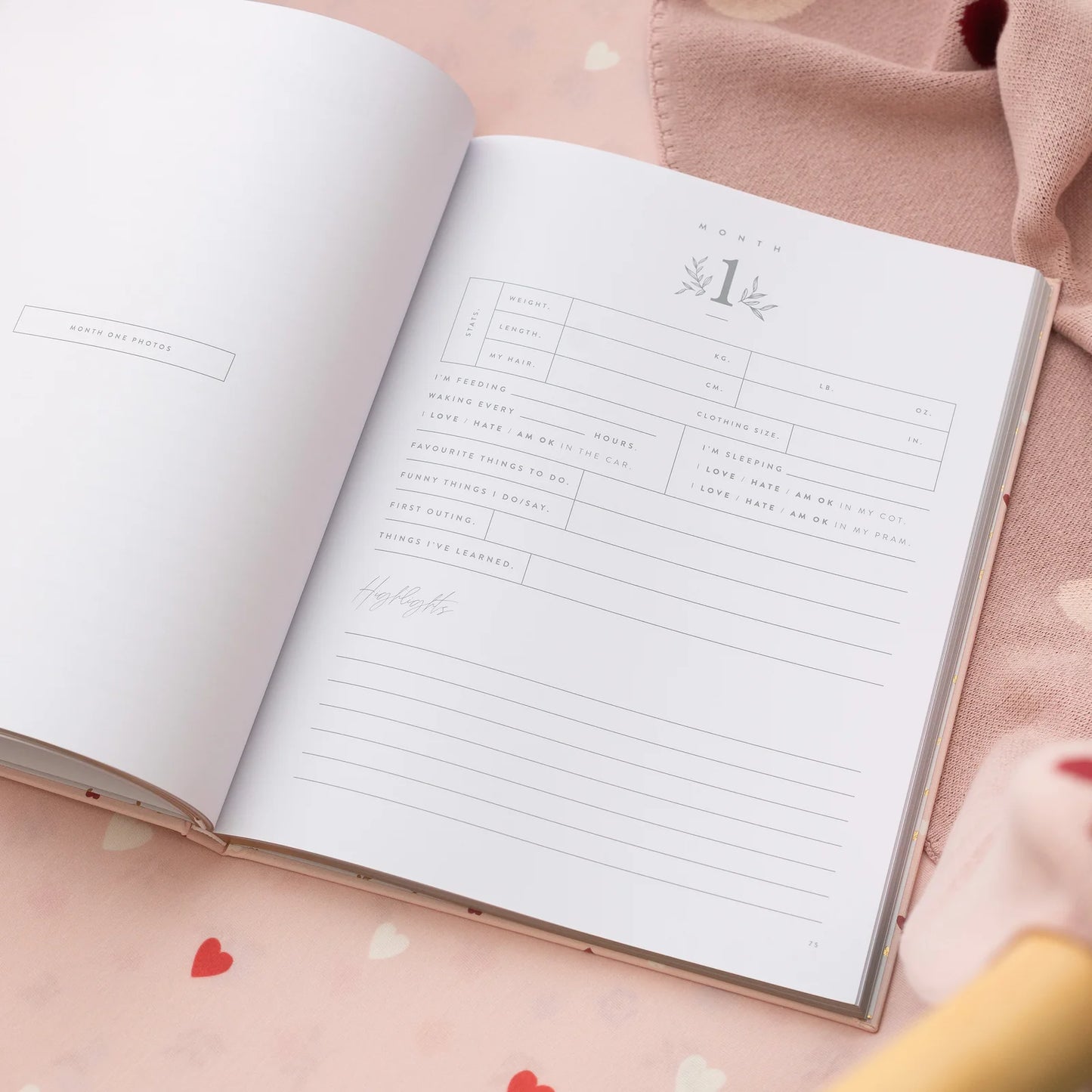 Baby Journal 3rd Edition - Little Hearts