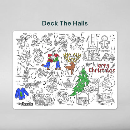 Deck The Halls ABC - Large Mat