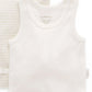 Rib Singlet Bodysuit 2pk - Wheat