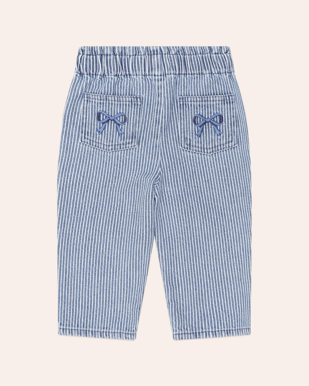 Vintage Bow Paperbag Denim Pant