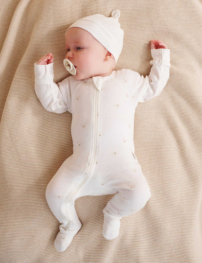 Zip Growsuit 2pk - Vanilla Bears