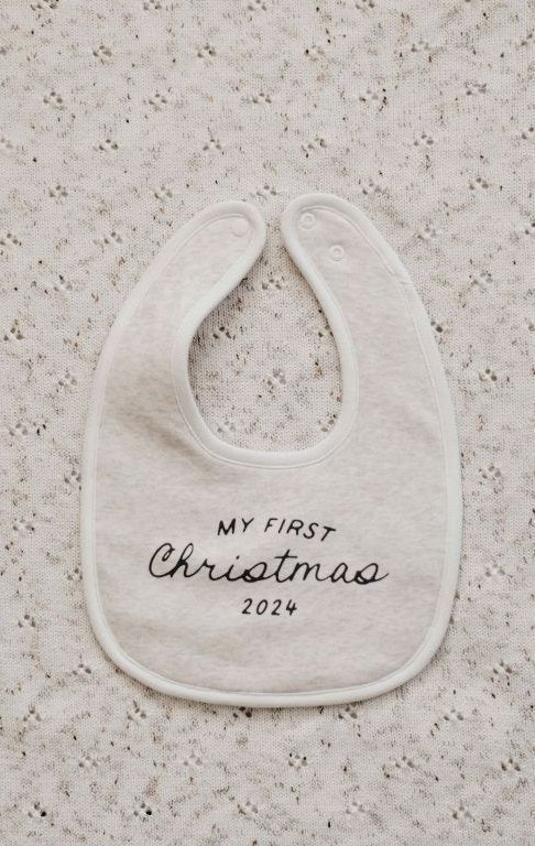 My First Christmas 2024 Bib