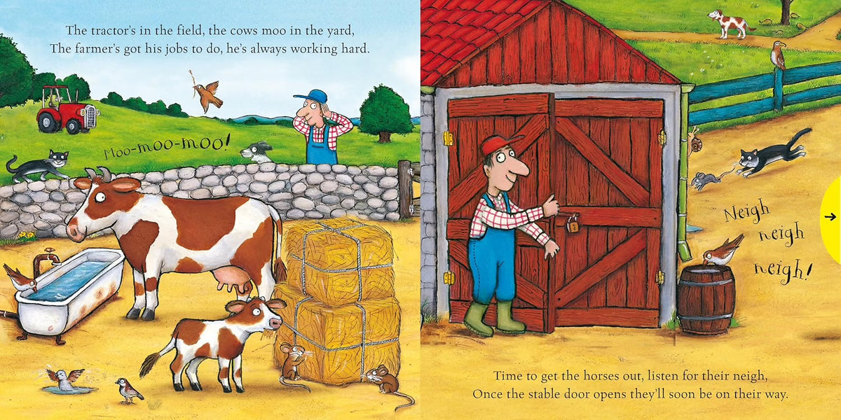 On the Farm - A Push, Pull and Slide Boardbook